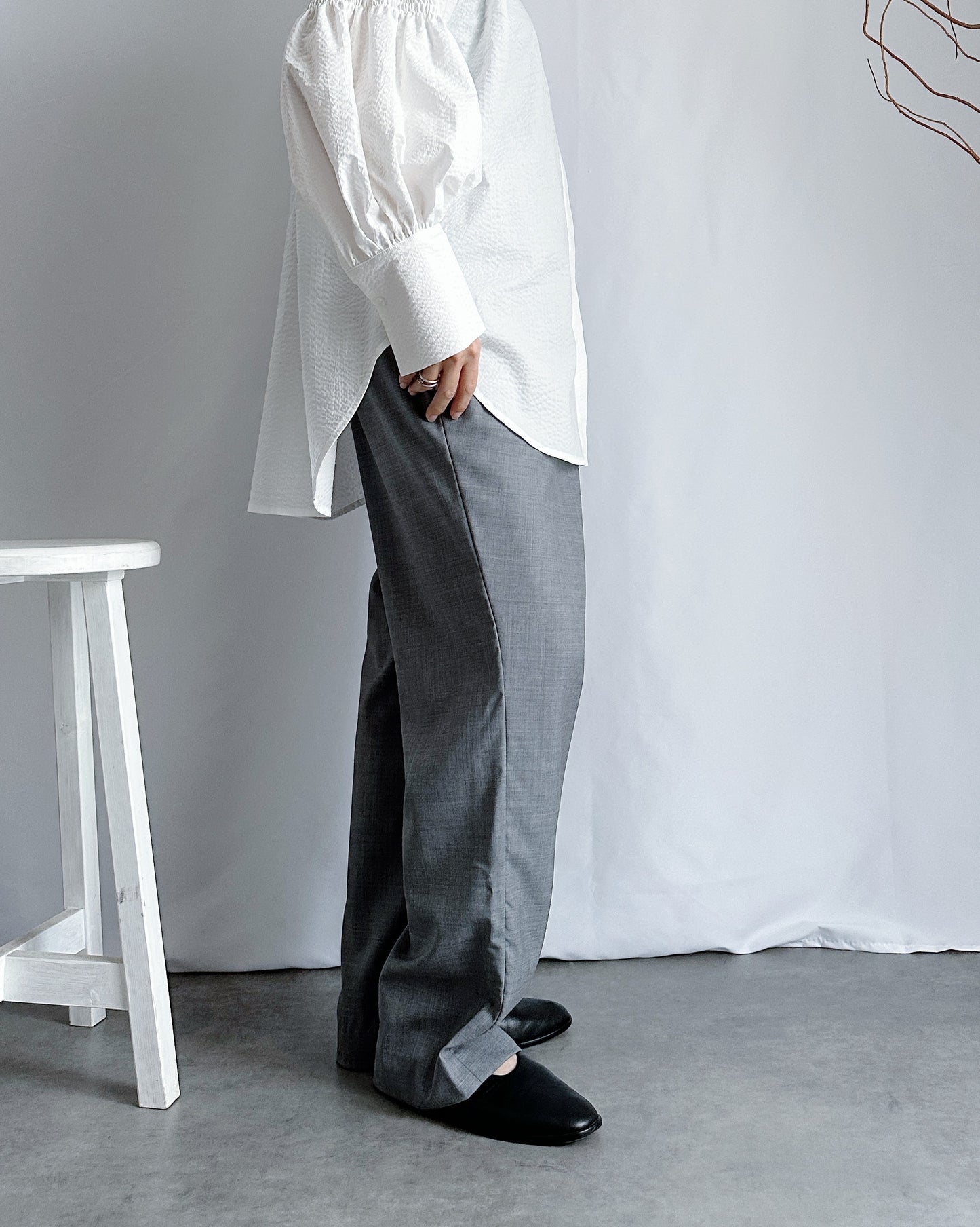 【先行予約品】トロピカルウールラップパンツ