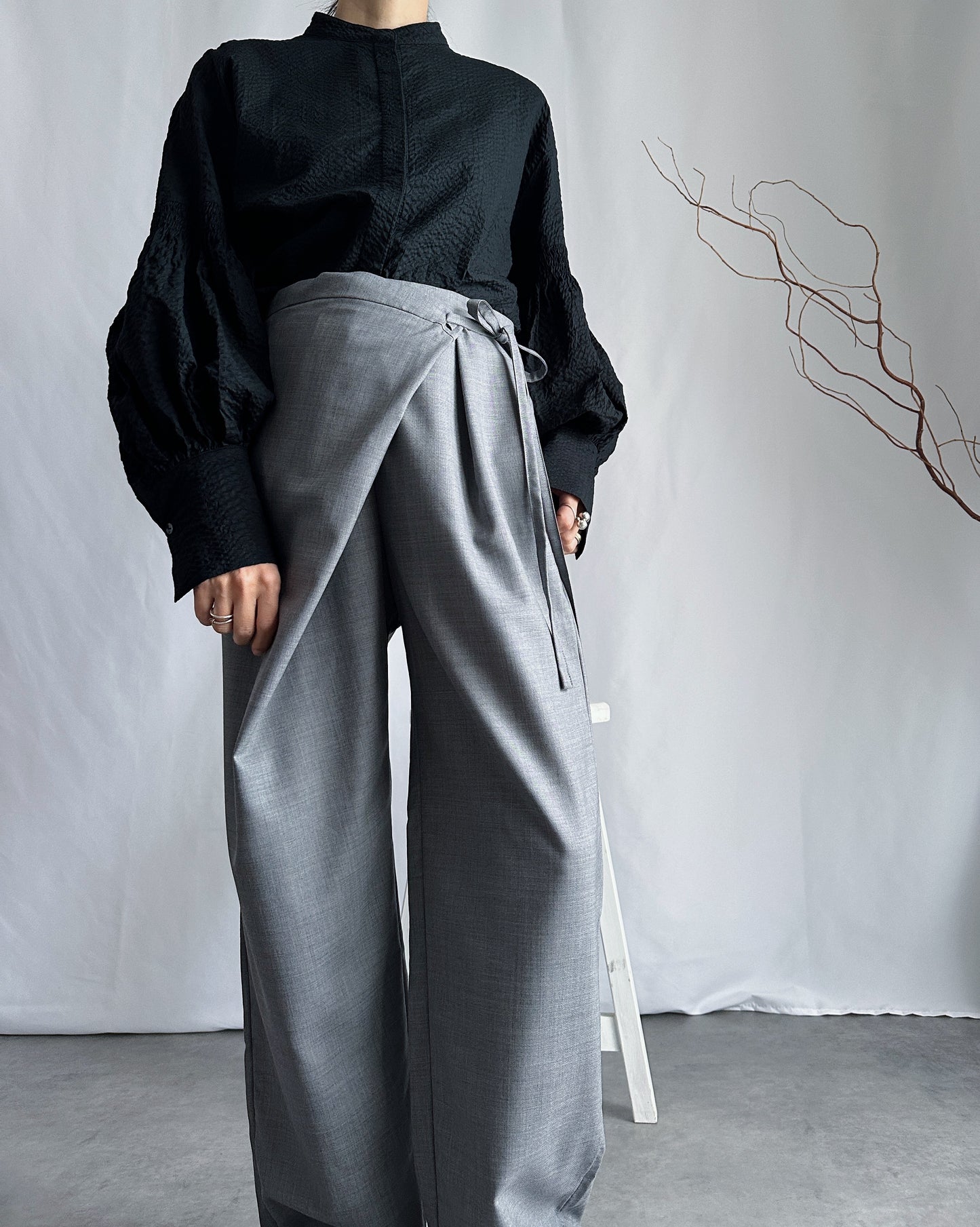 【先行予約品】トロピカルウールラップパンツ