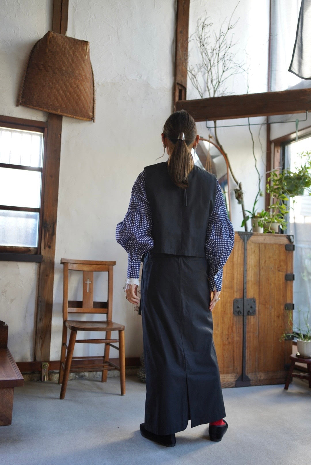 《サイズ調整可》ミッドナイトラップスカート