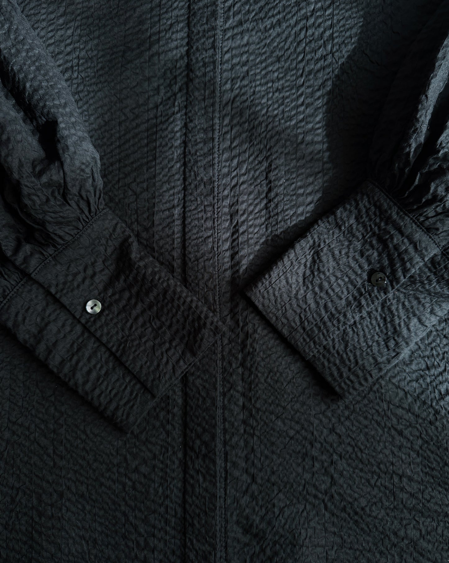 【先行予約品】ギャザースリーブコットンブラウス