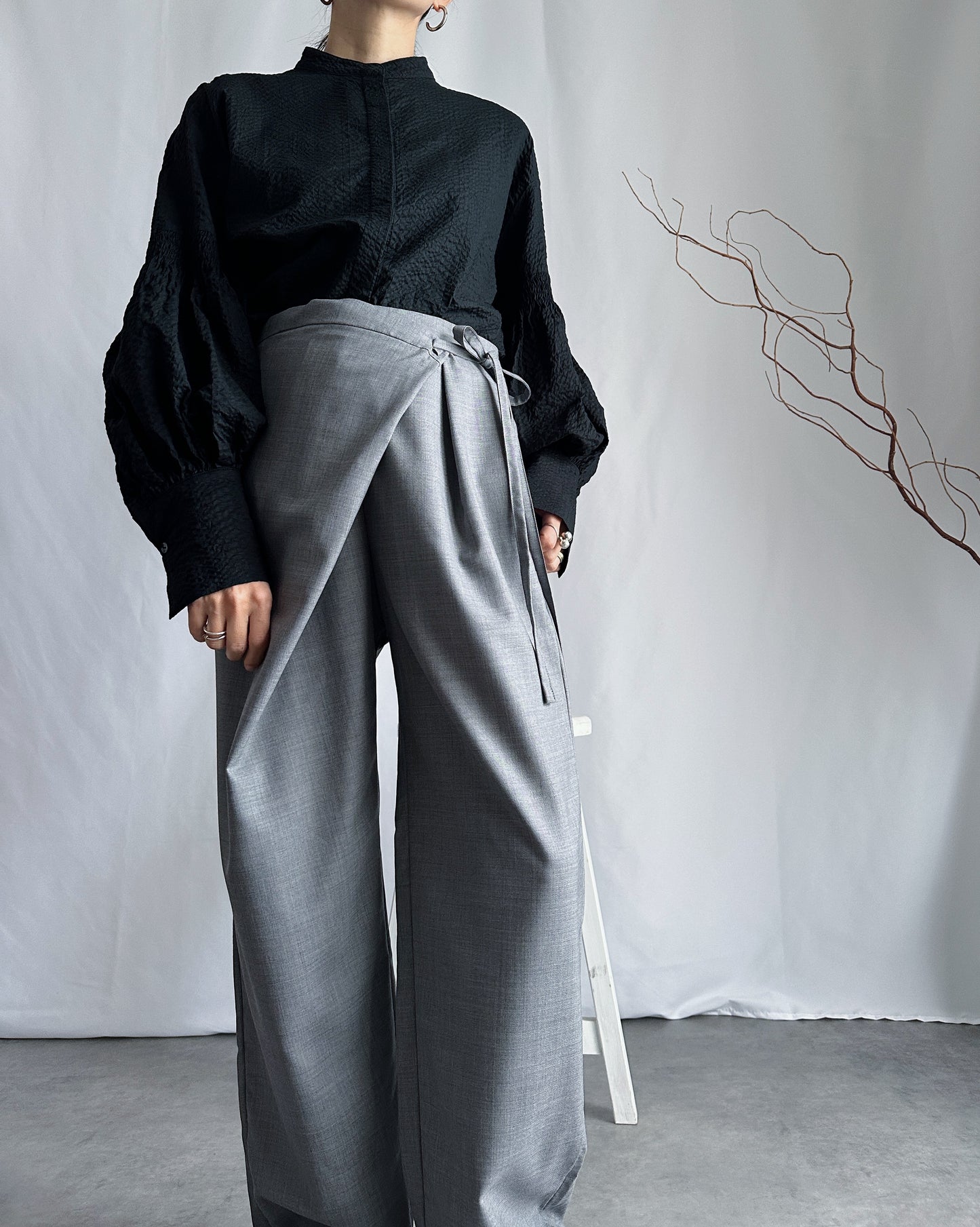 【先行予約品】トロピカルウールラップパンツ