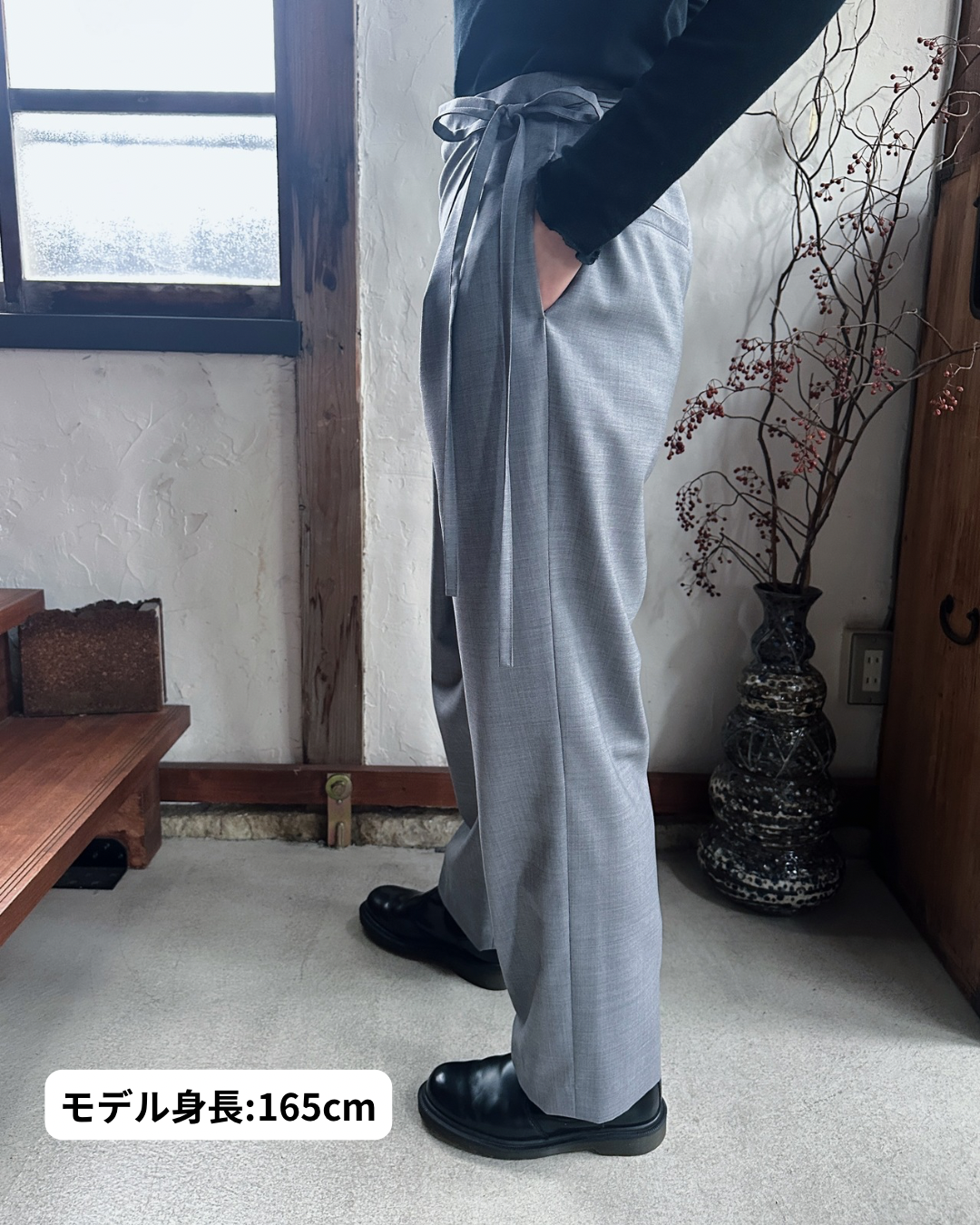 【先行予約品】トロピカルウールラップパンツ